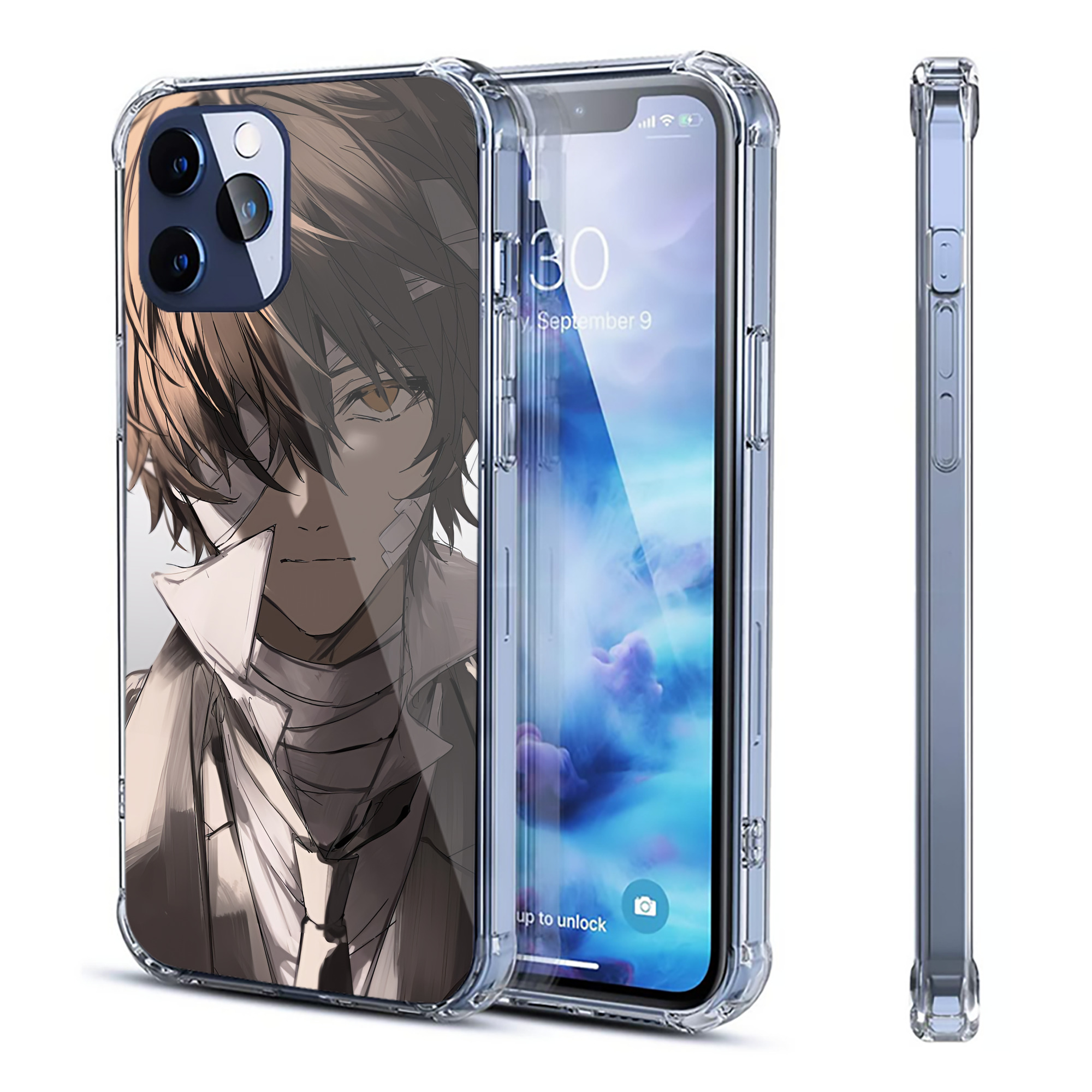 （画像用） 文豪ストレイドッグス Bungo Stray Dogs 【iPhone 12シリーズ対応】透明スマホケース（クリアソフトケース）